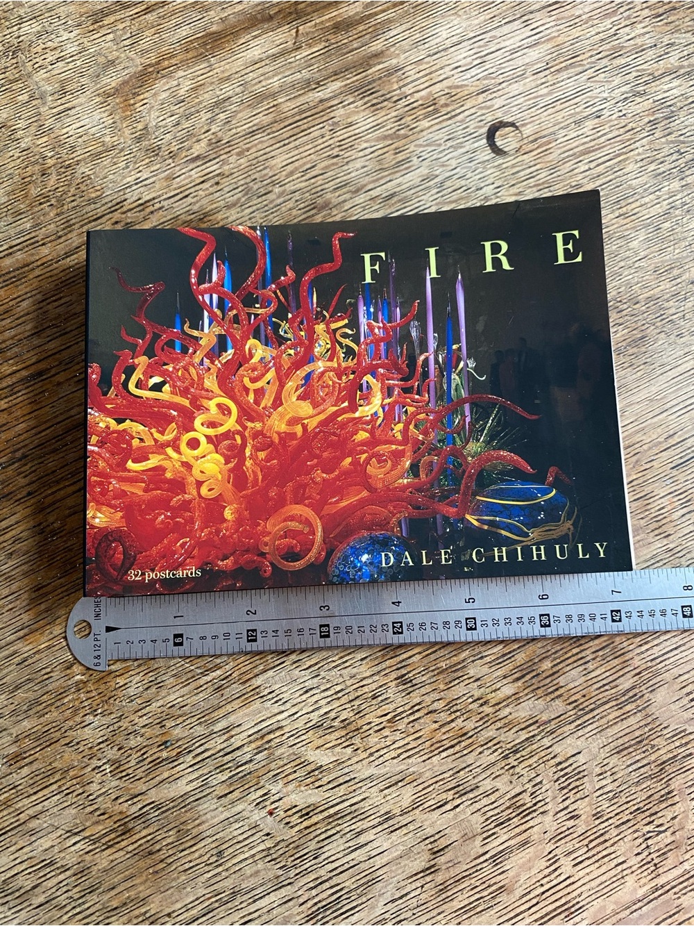 Dale Chihuly "FIRE" Postcard Set - Vivid Red & Orange Glass Art